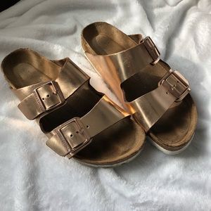 Rose Gold Birkenstock’s